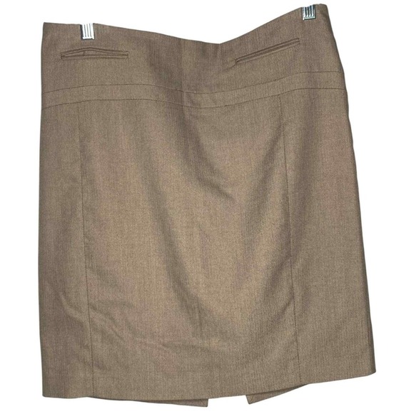 Express womens Skirt Pencil Knee Length Office‎ siren herringbone Size 8 preppy - Picture 1 of 8